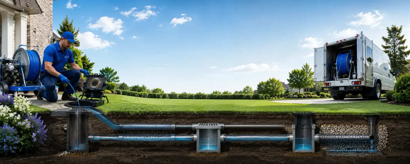 Outdoor drain cleaning information for Racine, WV